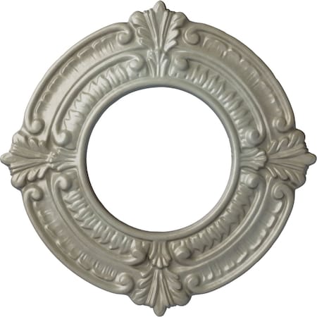 Ekena Millwork Benson Ceiling Medallion (Fits Canopies up to 4 1/8"), 9"OD x 4 1/8"ID x 5/8"P, Flash Gold CM09BNFLS